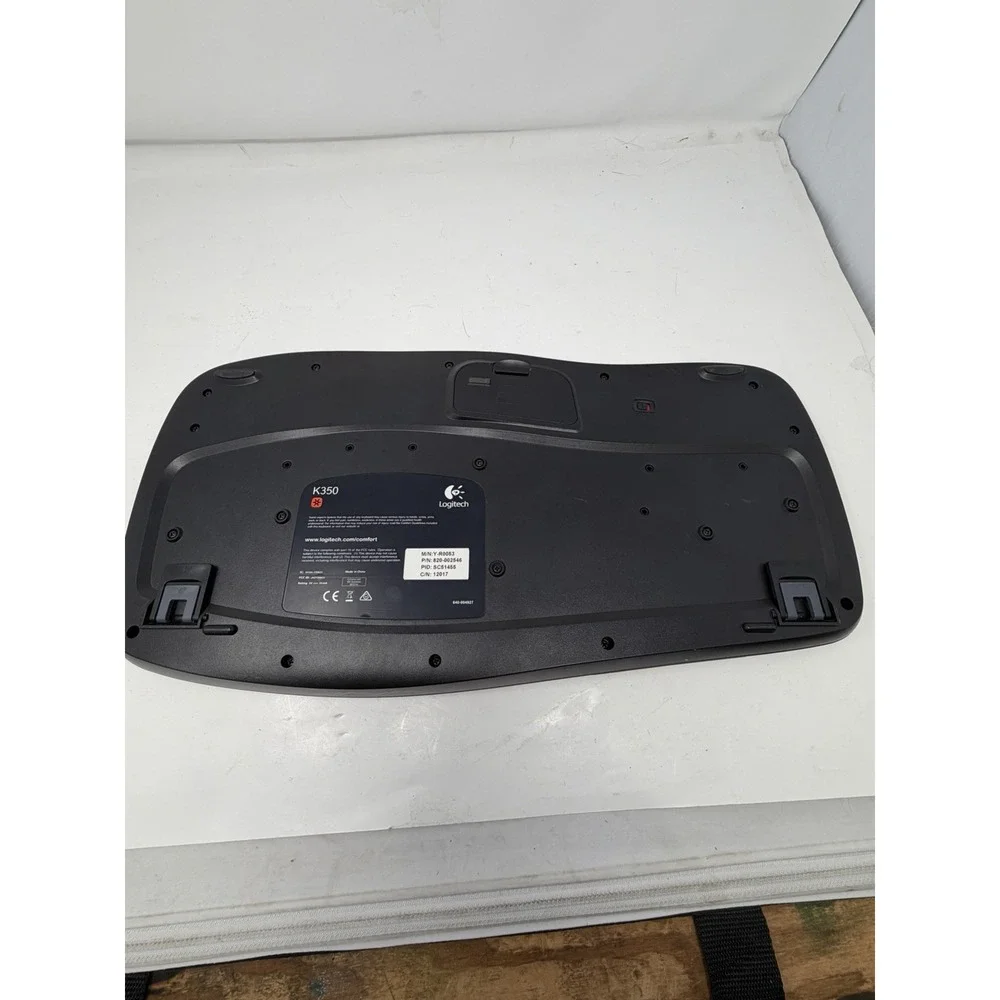 Logitech‎ Wireless Comfort Wave K 350 Keyboard Palm Rest No USB Dongle WORKS